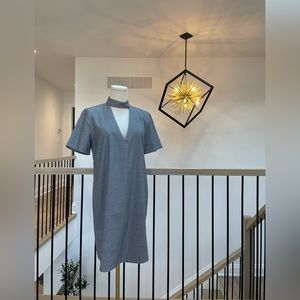 Black and White Midi Dress